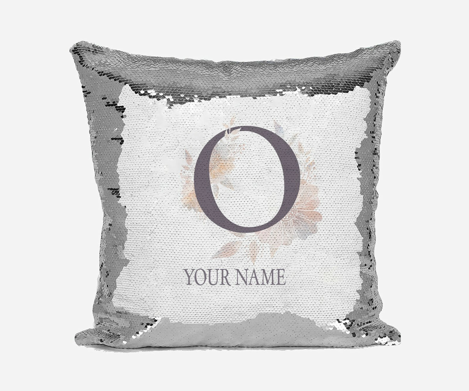 Personalised Misty Dusty Pastel Alphabet Sequin Magic Cushion Cover+Pillow Kids