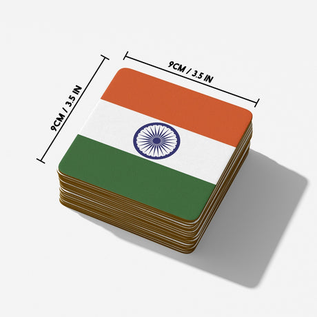 Indian Flag India Custom Printed Coffee Tea Mug Cup Set Coaster Gift Him Her