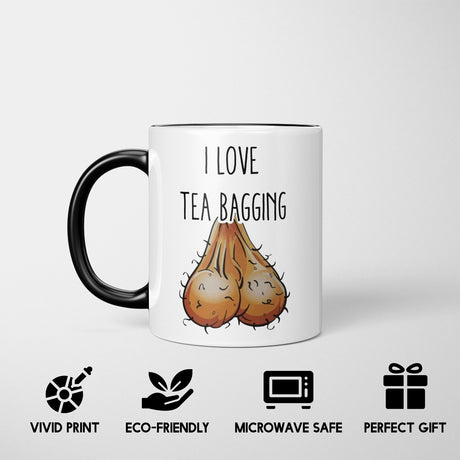 I Love Tea Bagging Heat Sensitive Magic Colour Changing Mug Novelty Drink Cup