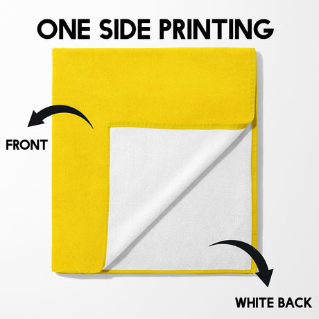 Ukraine Flag Patriotic Towel Highly Absorbent Beach Bath Sheet Soft Custom Gift