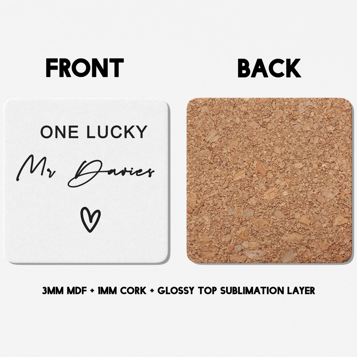 Soon To Be Love Personalised Wedding Gift Printed Coffee Tea Mug Coaster Him Her