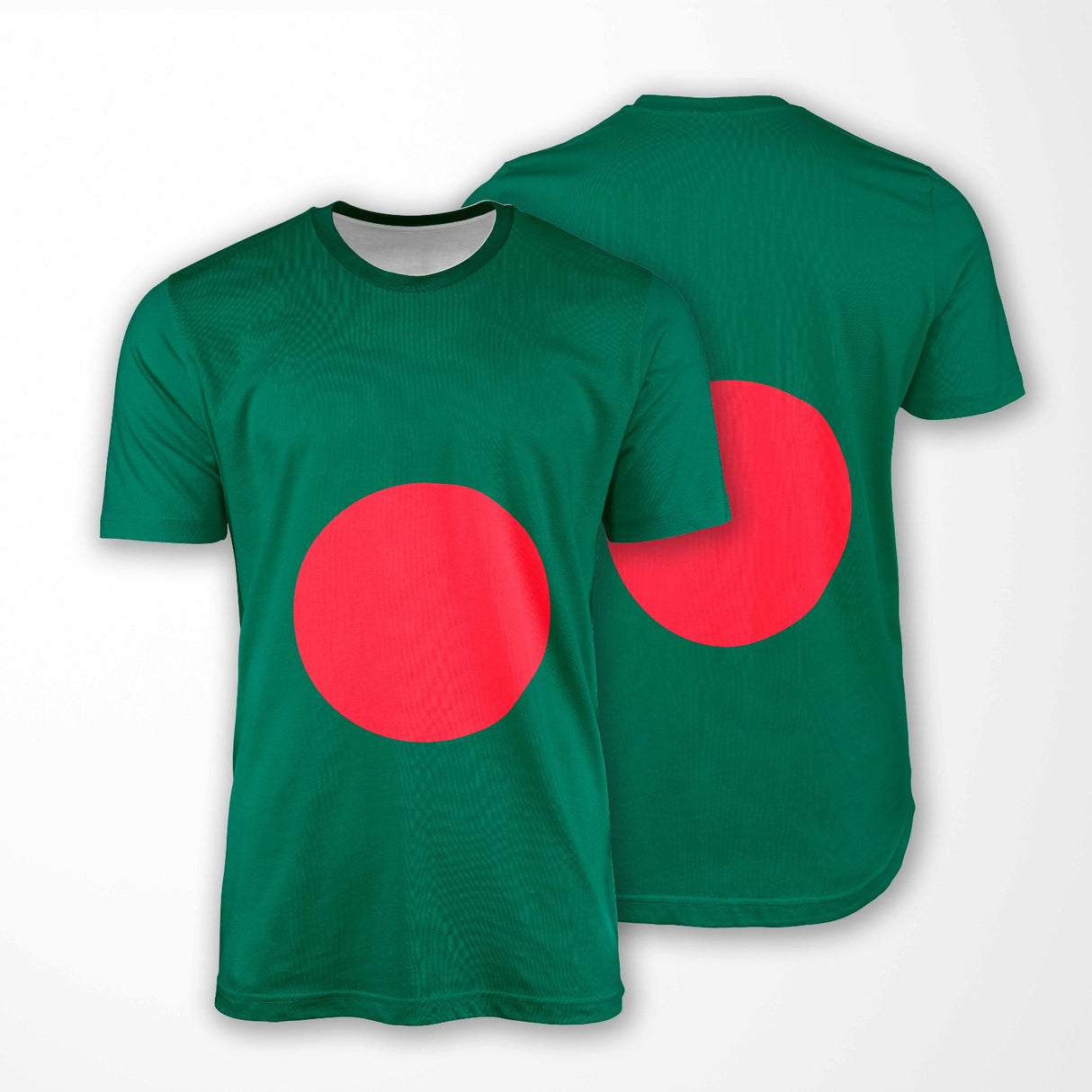 Bangladesh Flag Custom All-Over Printed Unisex T-Shirt Top Gift Patriotic Tee