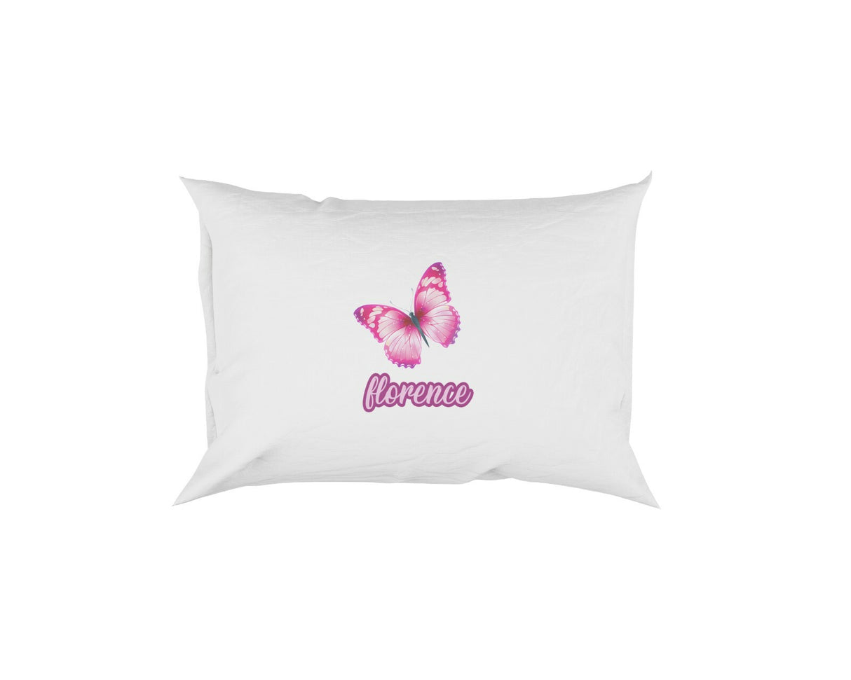 Pink Butterfly Soft Pillowcase Pillow Case Cover