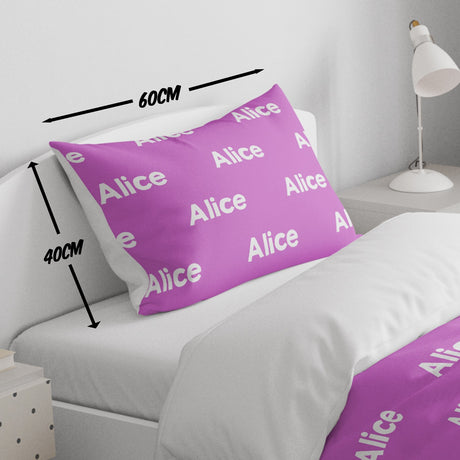 Personalised Any Name Colour Junior Toddler Cot Bedding Duvet Cover + Pillowcase