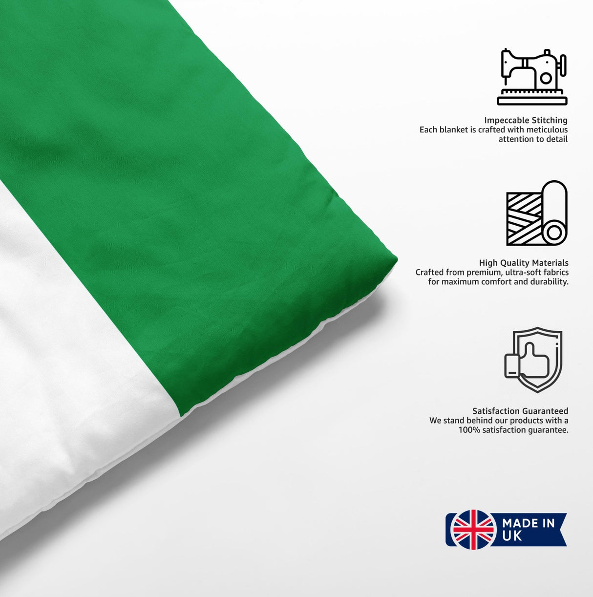 Nigeria Flag Nigerian Cot Bed Duvet Cover Toddler Pillowcase Design Gift Custom