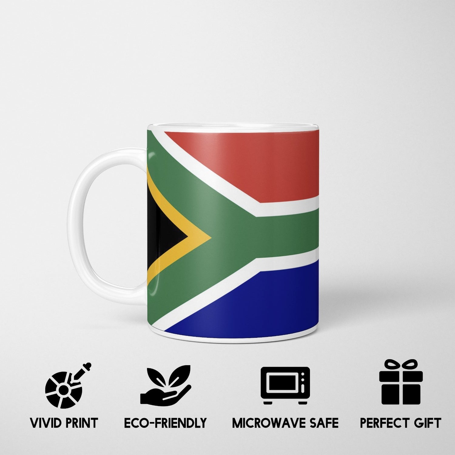 South Africa Flag SA Design Coffee Tea Mug Cup Set Coaster Gift Him Her Custom