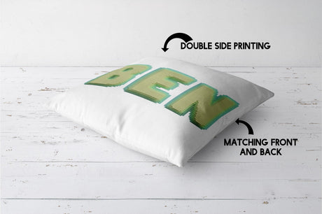 Personalised Any Name Bold Pixel 3D Soft Square Filled Cushion Throw Decor Gift