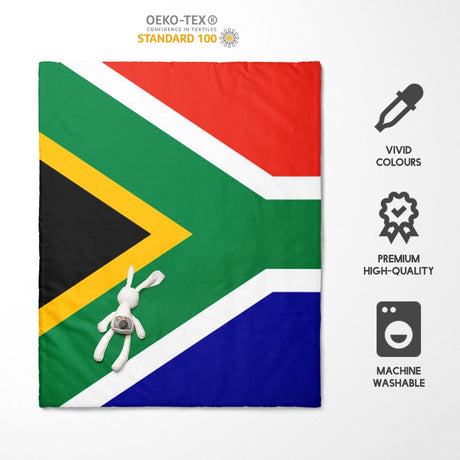 South Africa Flag Cot Bed Duvet Cover Toddler Pillowcase Design Gift Custom Cosy