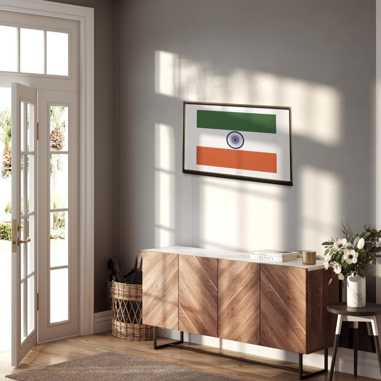 Indian Flag India Design Custom Wall Art Poster Picture Print Decor Patriotic