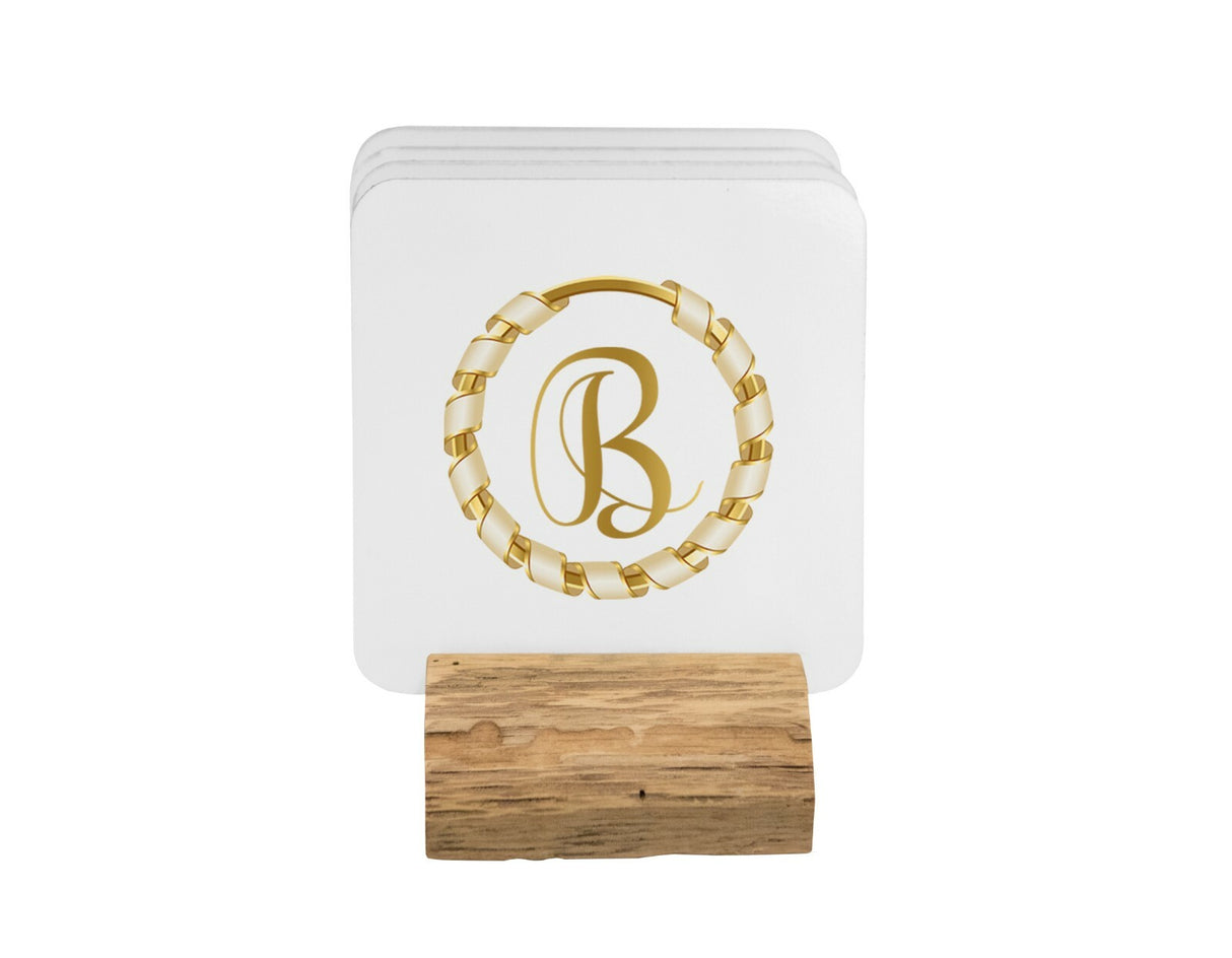 Gold Ring Ribbon Border Coffee Tea Mug 11oz Mug And Coaster Set Option