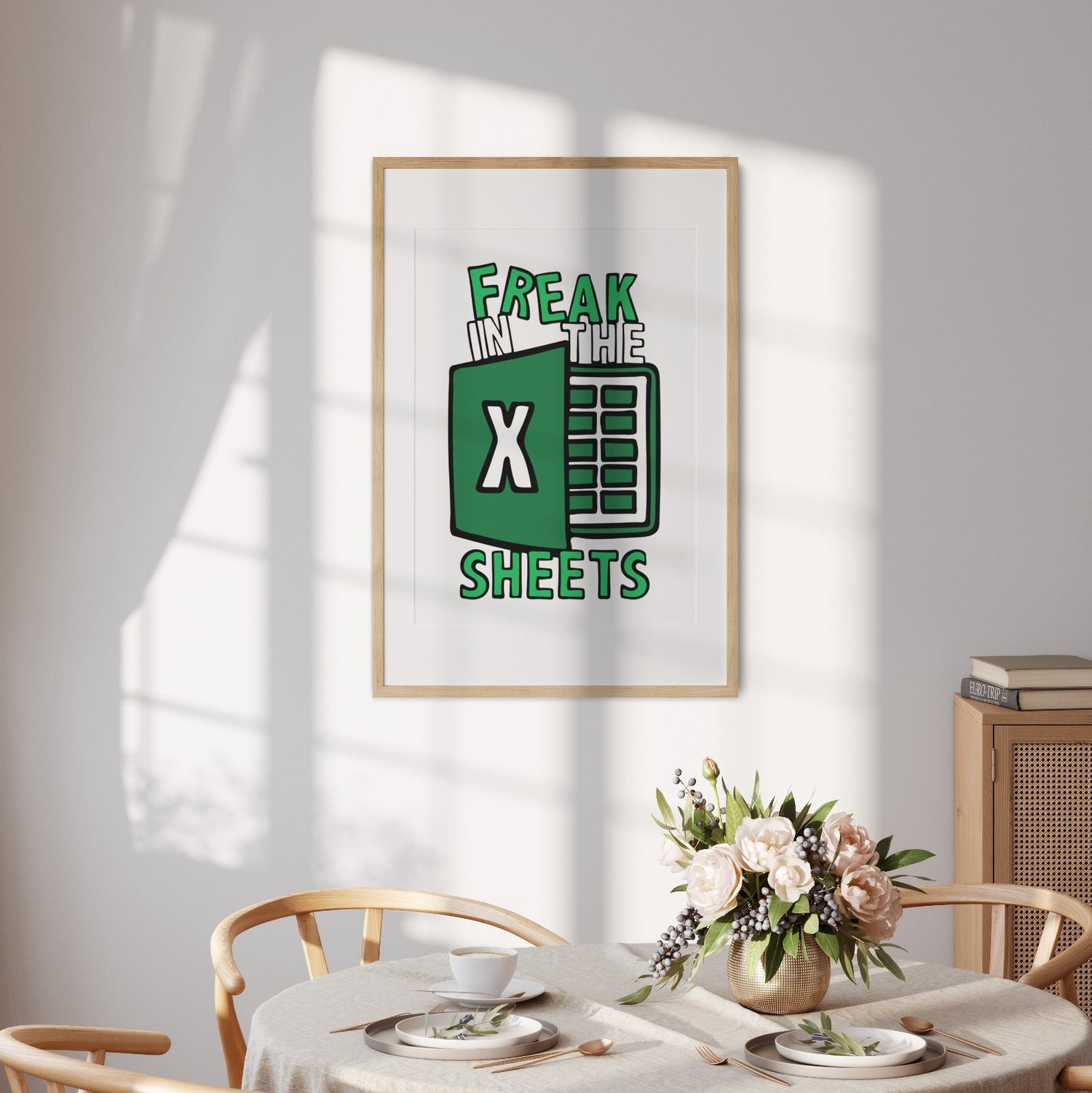 Freak In The Sheets Funny Joke Custom Colour Wall Art Poster Print Picture Decor