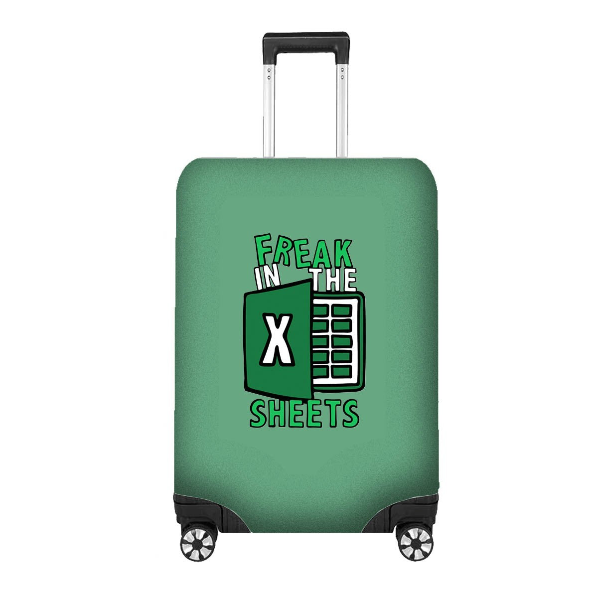 Freak in the Sheets Luggage Cover - Funny Travel Suitcase Protector Custom Gift