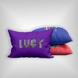 Personalised Geometal 3D Name Print Customised Printed Soft Pillowcase Pillow