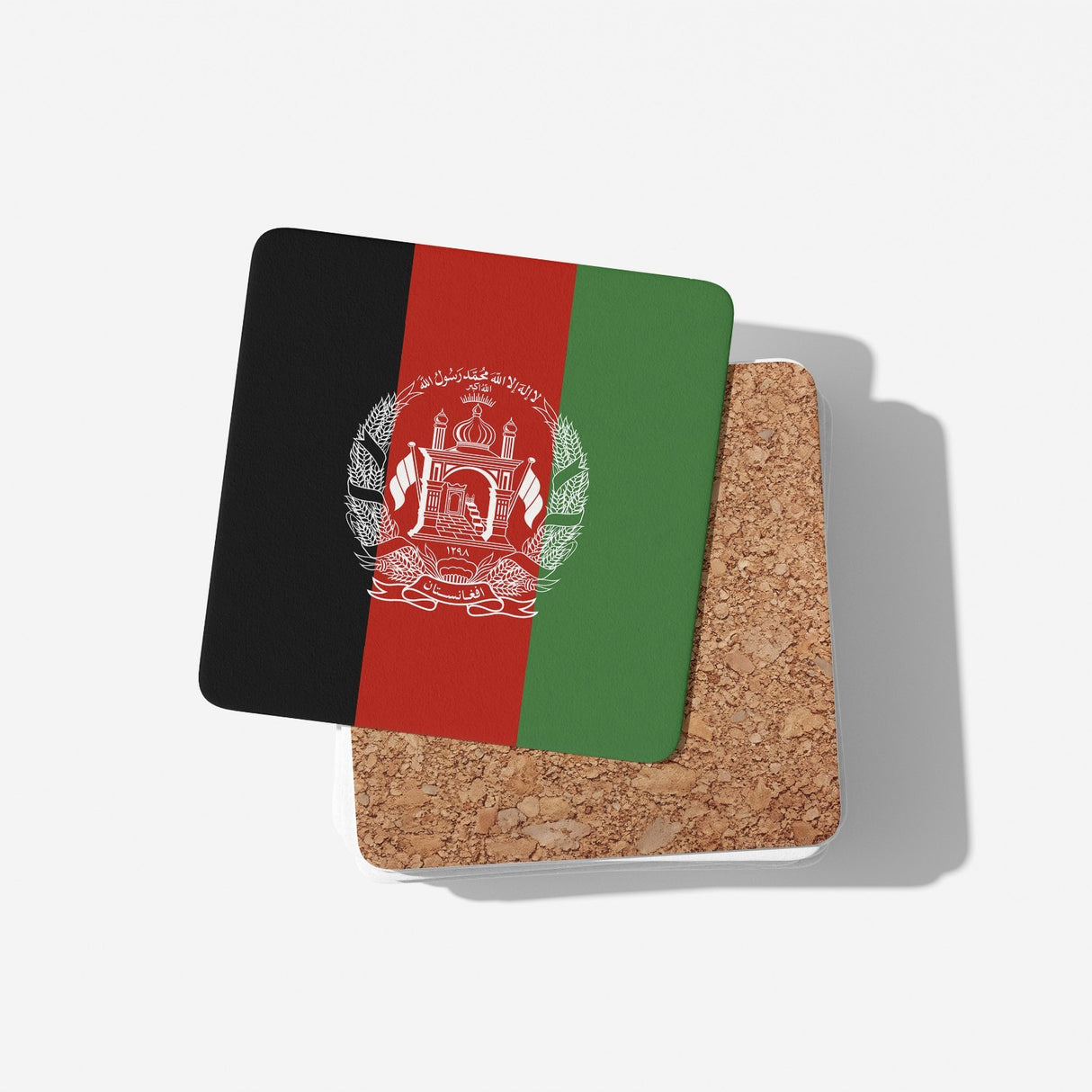 Afghanistan Flag Patriotic Coffee Tea Mug Cup Set Coaster Gift Him Her Custom