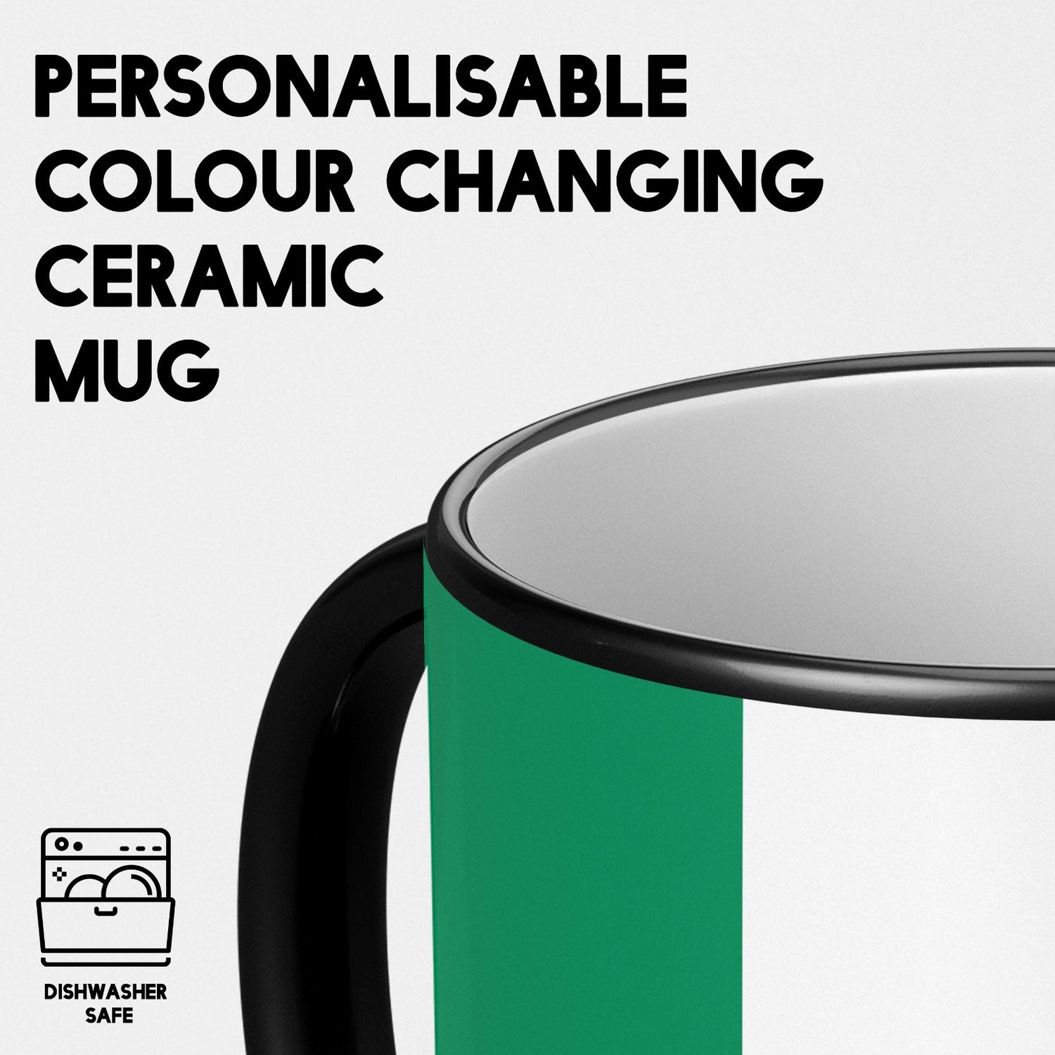 Nigeria Flag Nigerian Design Tea Gift Heat Sensitive Magic Colour Changing Mug