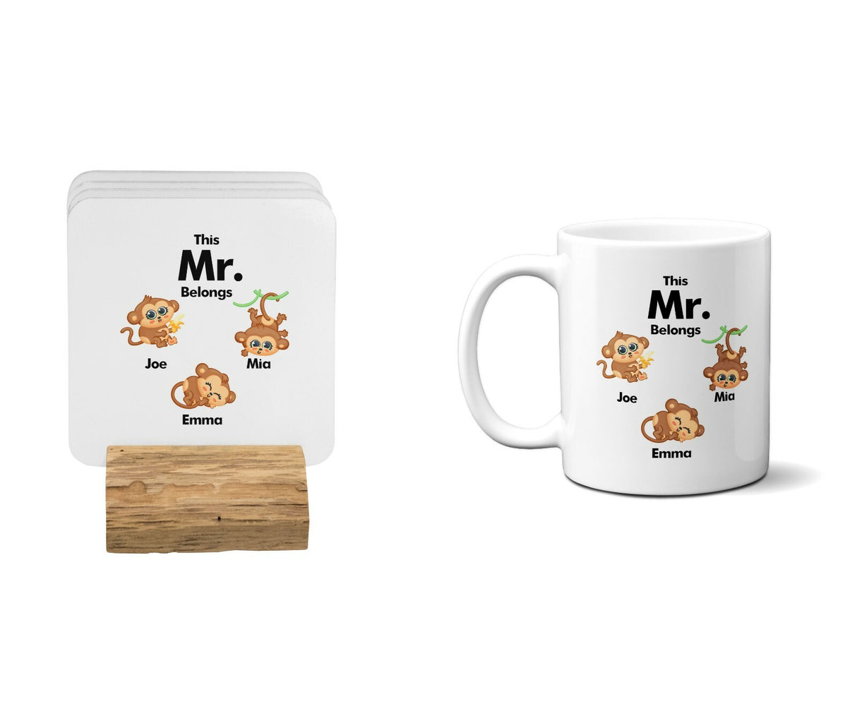 Personalised Mug Gift Dad Father Day Christmas Birthday New Born Monkey 11oz Mug