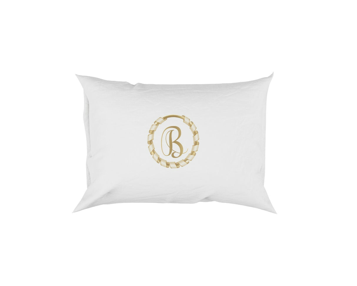 Gold Ring Ribbon Border Soft Pillowcase Pillow Case Cover