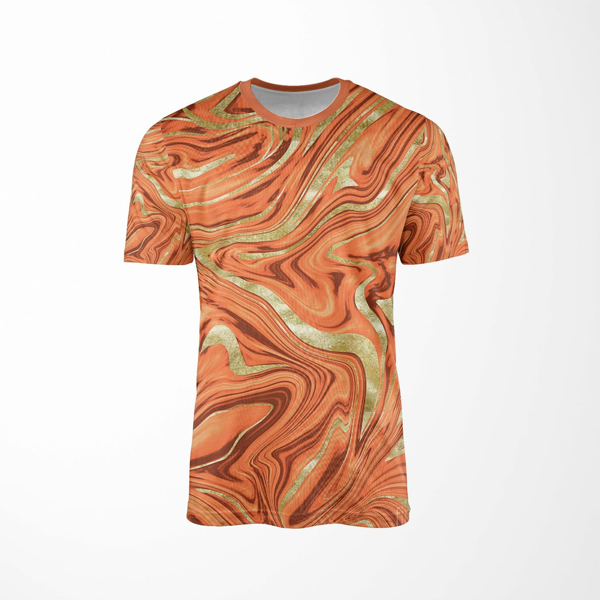 Liquid Marble Design Custom All-Over Printed T-Shirt Choose Colour Unisex Tee