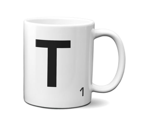 Scrabble Inspired Letter Mug Personalised Gift AZ Letters Gift 11oz Ceramic