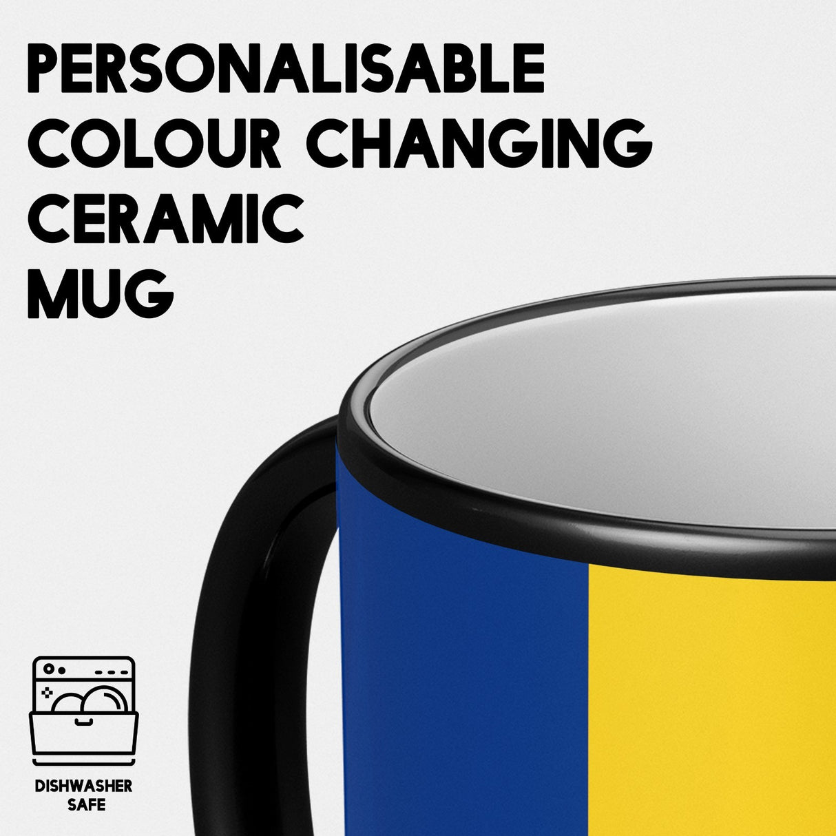 Romania Flag Design Tea Coffee Gift Heat Sensitive Magic Colour Changing Mug