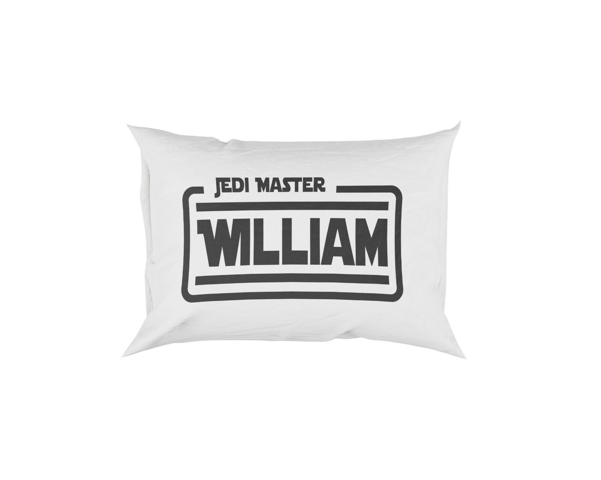 Jedi Star Wars Theme Inspired Personalised Name Soft Pillowcase Cover Gift