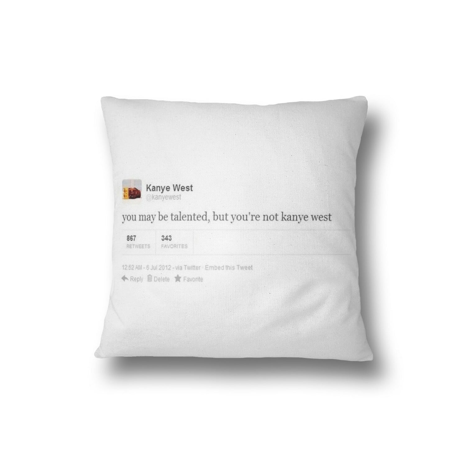 Celebrity Tweets Saying Novelty Funny Filled Cushion Gift Bedroom Decoration
