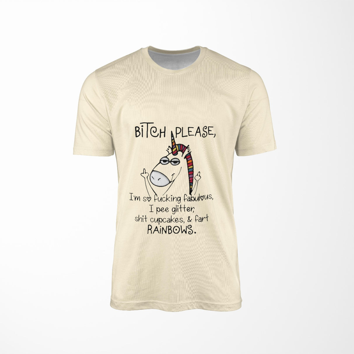 Personalised Unicorn Pee Glitter T-Shirt Custom Printed Unisex Choose Colour