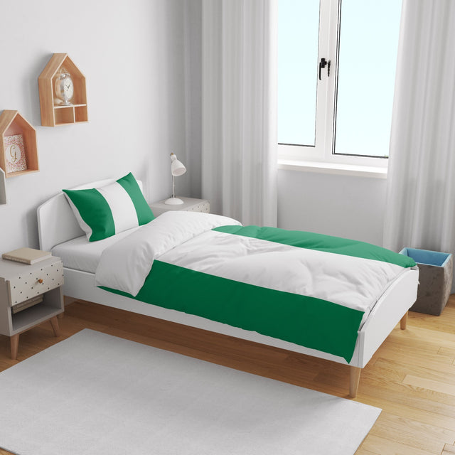 Nigeria Flag Nigerian Cot Bed Duvet Cover Toddler Pillowcase Design Gift Custom