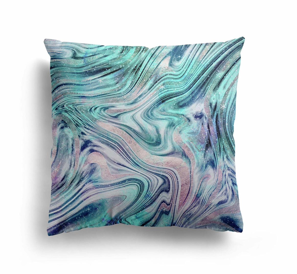 Liquid Marble Custom Design Coloured Novelty Square Filled Cushion Decor Gift