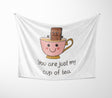 You're My Cup Of Tea Cute Love Valentines Anniversary Fleece Mink Blanket Gift