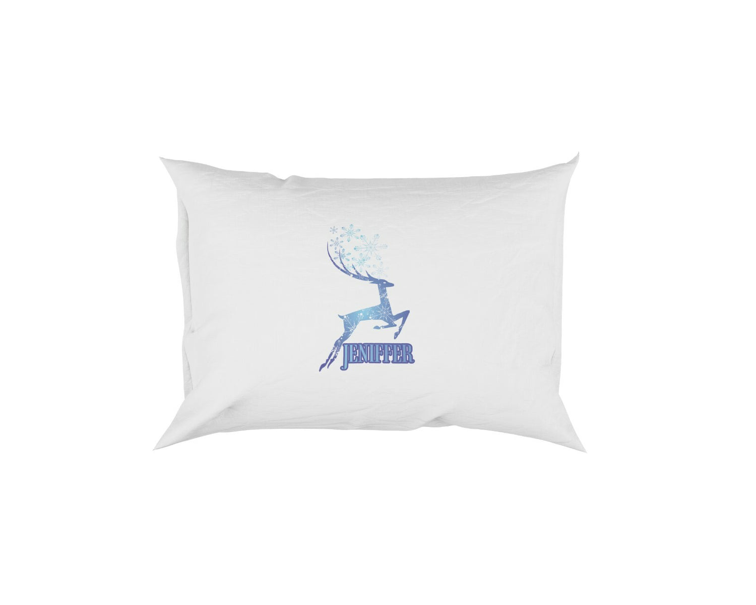 Winter Stag Personalisable Name Soft Pillowcase Pillow Case Cover