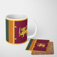 Sri Lanka Flag Design Coffee Tea Mug Cup Set Coaster Gift Him Her Custom Made