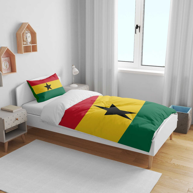 Ghana Flag Ghanaian Design Cot Bed - Duvet Cover Toddler Pillowcase Gift Custom
