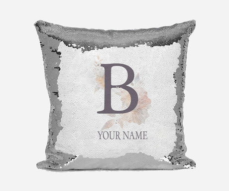 Personalised Misty Dusty Pastel Alphabet Sequin Magic Cushion Cover+Pillow Kids