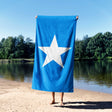 Somalia Flag Towel Highly Absorbent Beach Bath Sheet Soft Custom Patriotic Gift