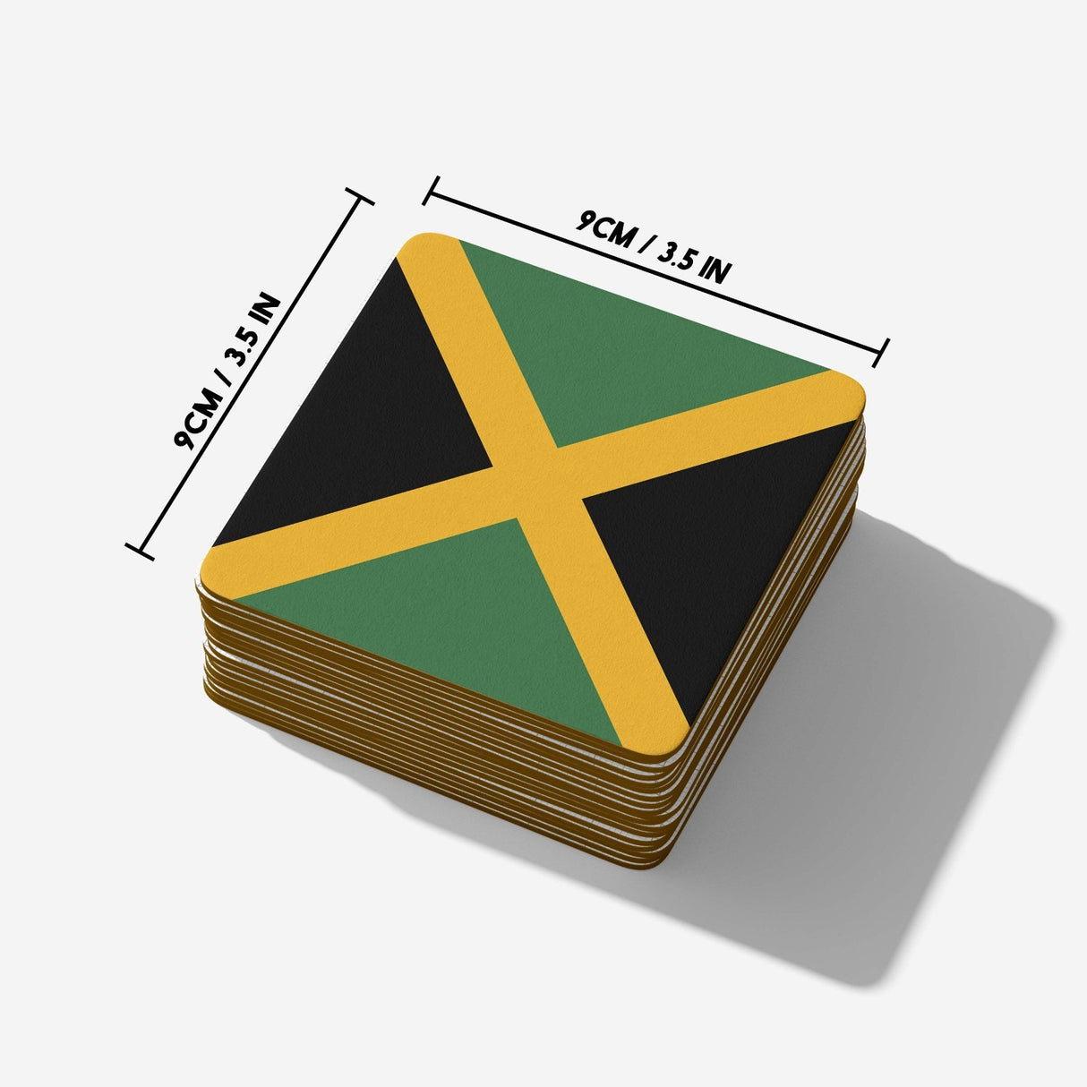 Jamaica Flag Jamaican Custom Printed Coffee Tea Mug Cup Set Coaster Gift Him Her