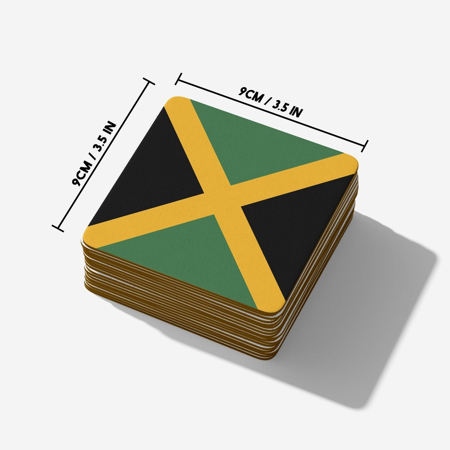 Jamaica Flag Jamaican Custom Printed Coffee Tea Mug Cup Set Coaster Gift Him Her