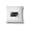 Black Gold Frame Floral Border Filled Cushion Bedroom Decoration