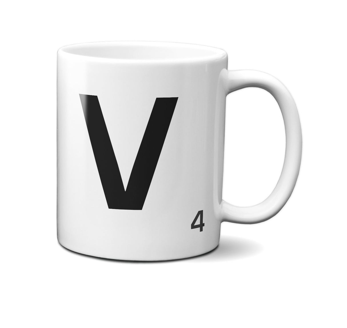 Scrabble Inspired Letter Mug Personalised Gift AZ Letters Gift 11oz Ceramic