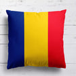 Romania Flag Design Filled Square Cushion - Decorative Throw Soft Gift Any Size