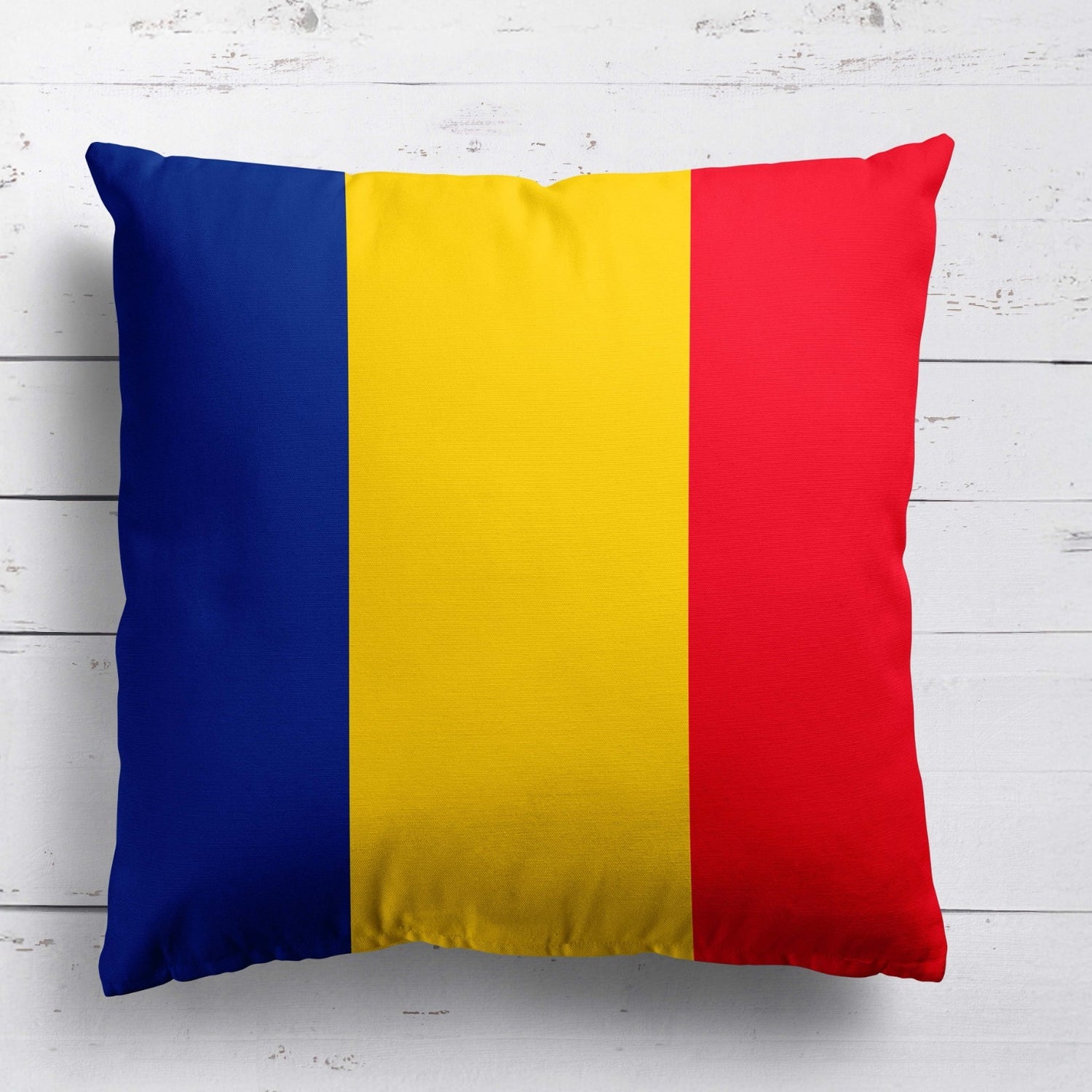 Romania Flag Design Filled Square Cushion - Decorative Throw Soft Gift Any Size