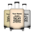 Not Very Talky Rude Funny Custom Name Luggage Cover Personalise Suitcase Protect