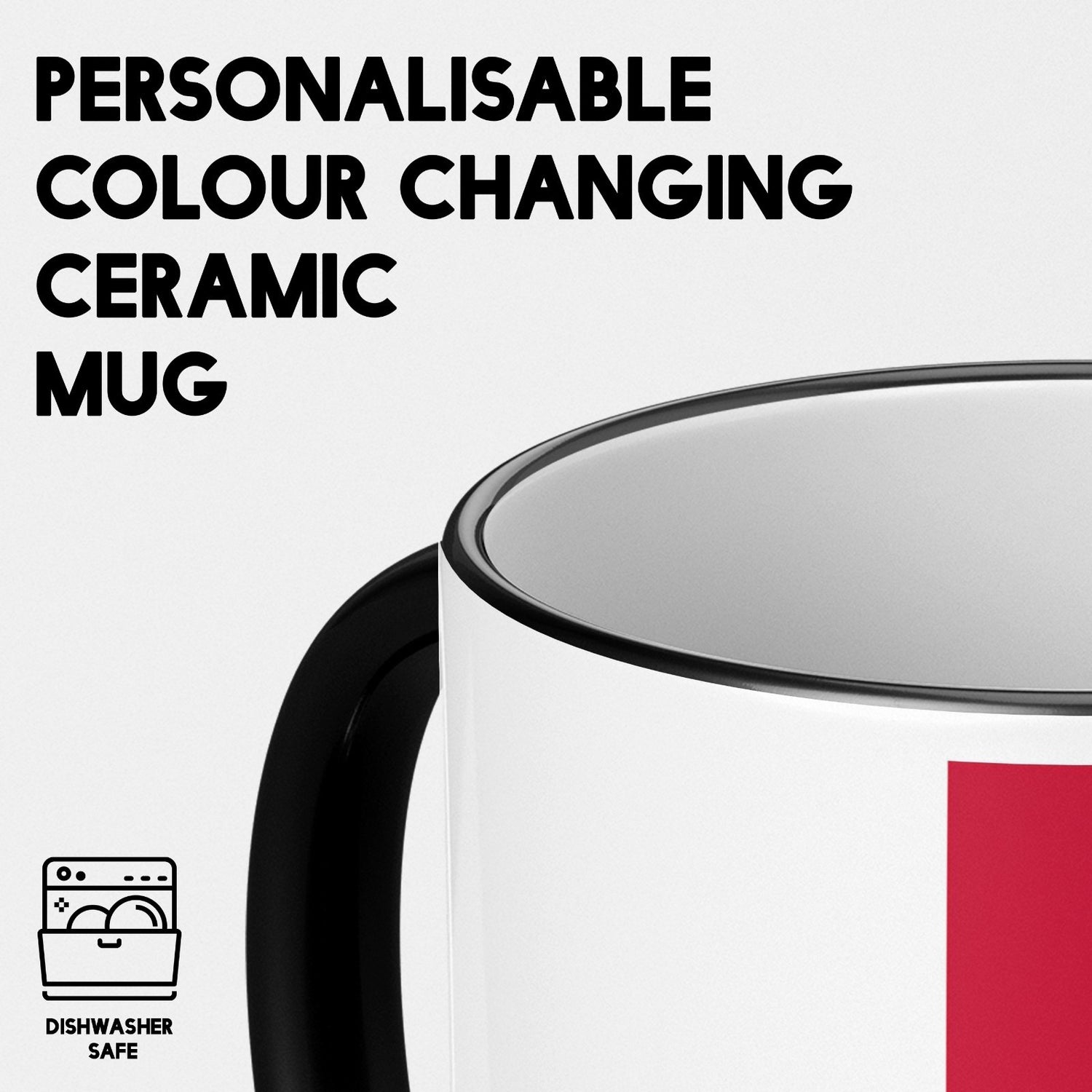 England Flag St George's Cross Heat Sensitive Magic Colour Changing Novelty Mug
