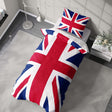 GB Flag Union Jack Flag Custom Made Soft Single Bed Duvet Cover Set Pillowcase