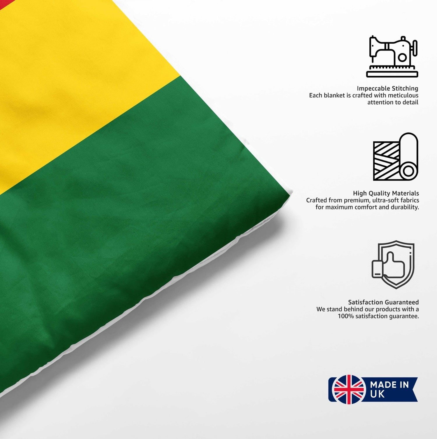 Ghana Flag Ghanaian Design Cot Bed - Duvet Cover Toddler Pillowcase Gift Custom