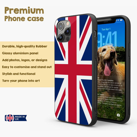 Great Britain Flag Custom Printed iPhone Case Black TPU Cover Gift Personalised