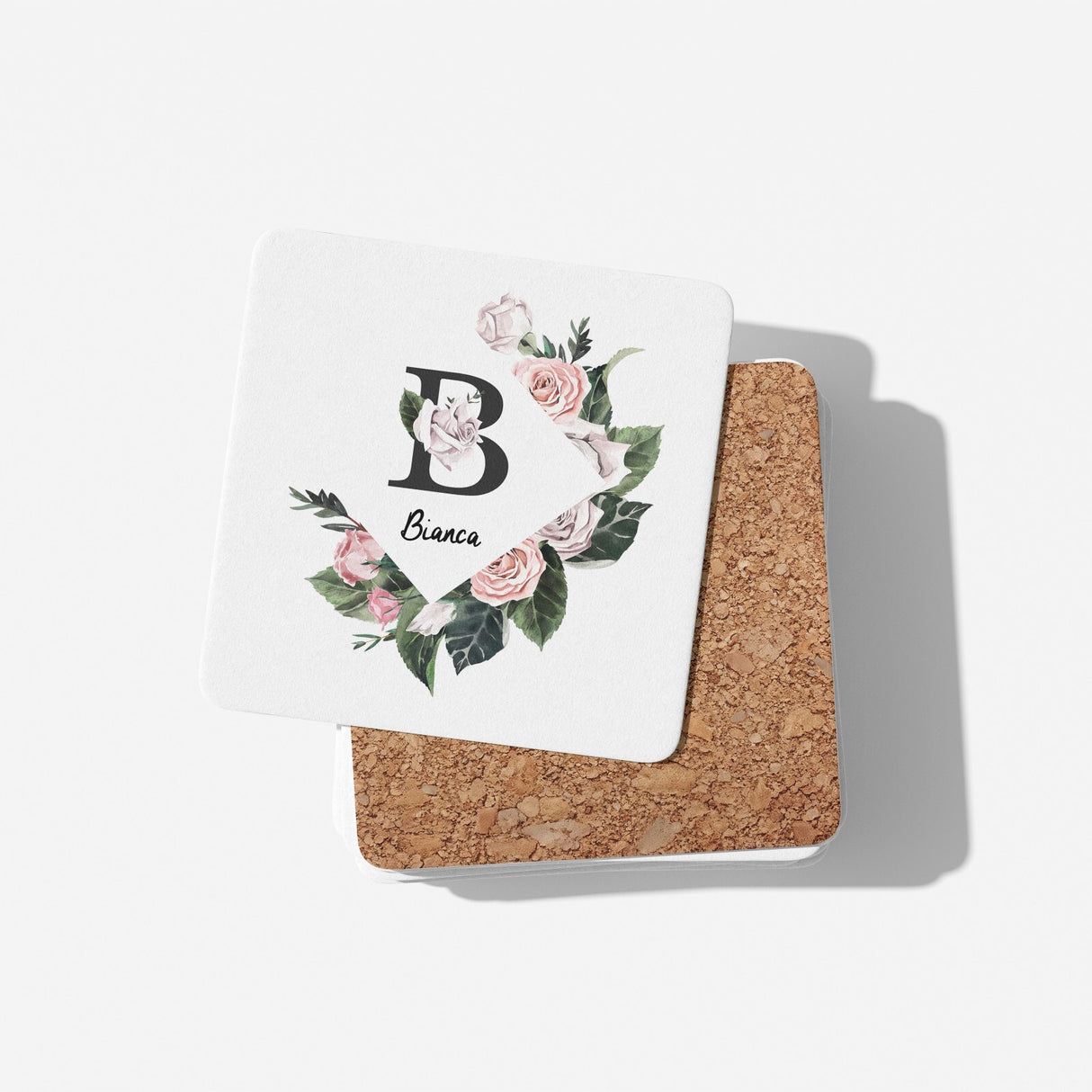 Personalised Name Botanical Floral Initial Letters Tea Coffee Mug Gift Him Her