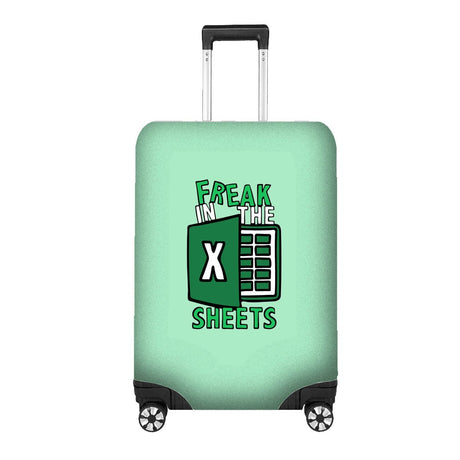 Freak in the Sheets Luggage Cover - Funny Travel Suitcase Protector Custom Gift