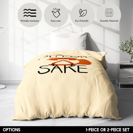 Oh For Fox Sake Saying Funny Novelty Kids Single Bed Duvet Cover Set Pillowcase