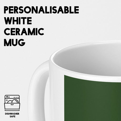 Pakistan Flag Design Custom Printed Coffee Tea Mug Cup Set Coaster Gift Him Her